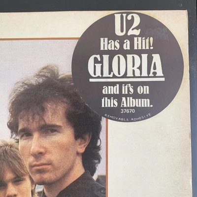 U2  OCTOBER  LP - AUSTRALIAN PRESSING WITH GLORIA HYPE STICKER! - Image 1 of 4