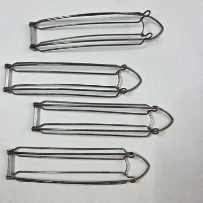 4 RARE Double Hair Waver Clips Vintage Hair Waves Flapper 1920's to 1940's - Image 1 of 3