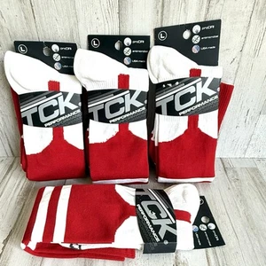 (4) pair ๐บ๐ธ TCK Unisex Baseball/ Athletic Socks Size L - Picture 1 of 12