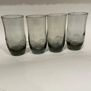 Vintage MCM Gläser Grau Rauch Saft 5oz Becher 4er Set - Bild 1 von 4