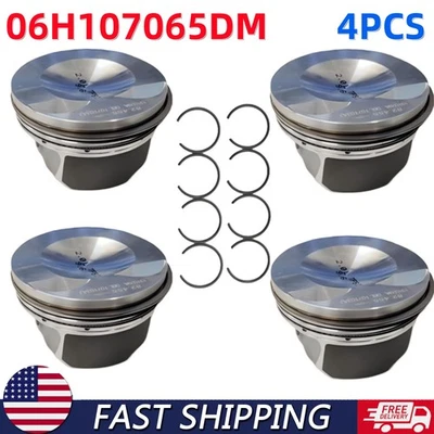 Upgraded Engine Pistons RingsΦ23mm For Audi 2011-2013 A3 A4 TT Quattro Jetta GLI - Image 1 of 4