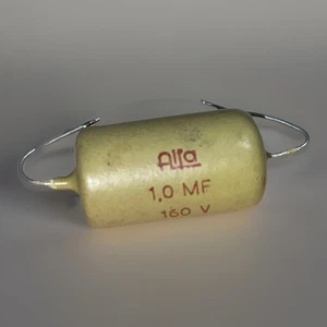 1 Stück, gebraucht - 1.0uF 160V- Mullard Mustard - Vintage Audio Kondensator - Picture 1 of 4