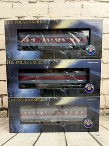 LIONEL NEW w/BOX The Polar Express Baggage, Diner & Hot Chocolate Car Train READ - Picture 1 of 24