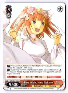 Pure Wish, Nino Nakano Rare The Quintessential Quintuplets 2 5HY/W90-E058 R NM - Bild 1 von 2