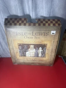 Ambassador Isle Of Lewis Deluxe Replica Historic 20” Chess Set With Box - Picture 1 of 3