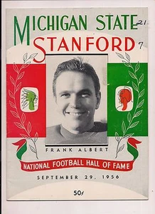 Michigan State-Stanford 1956 "National Football Hall of Fame" Programm - Bild 1 von 1