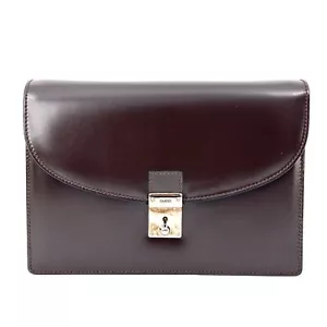 Vintage Gucci Second Bag Clutch Bag Leather - Picture 1 of 20