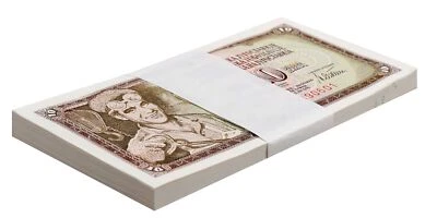 Yugoslavia 10 Dinara, 1978, P-87az, UNC, Replacement X 100 PCS Bundle Pack - Image 1 of 2