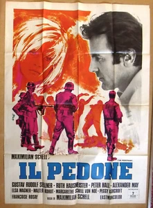 Il Pedone Der Fußgänger (Maximilianisch) Italienisches Filmplakat Manifest (2F) 70er - Bild 1 von 1