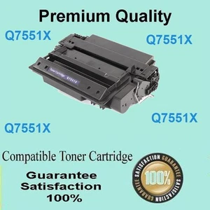 2 x Toner Q7551X 51X Compatible for HP Laserjet P3005 M3027MFP M3035MFP 13K - Picture 1 of 1