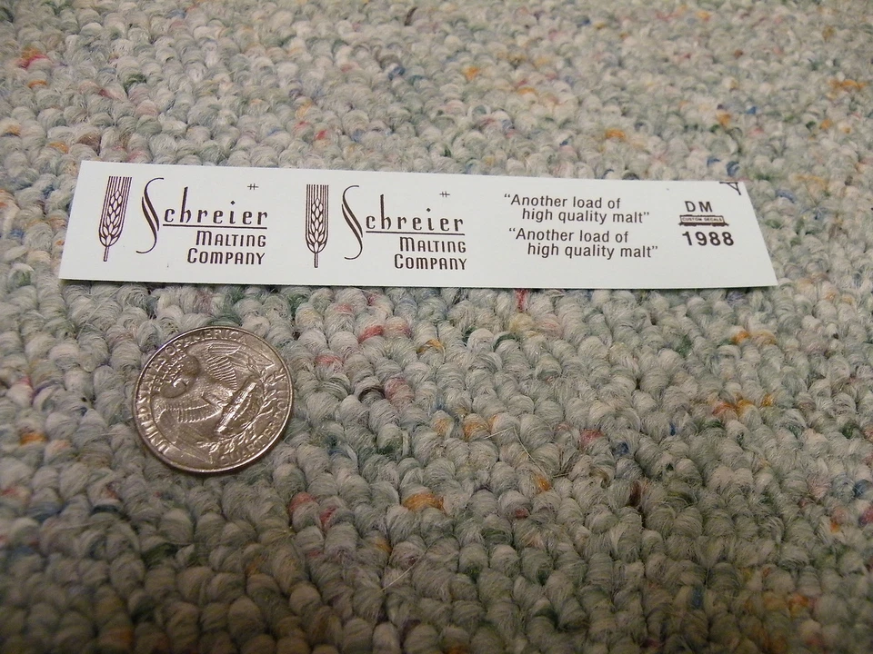 Herald King decals HO Schreier Malting Company brown  XX334 - Image 1 of 1
