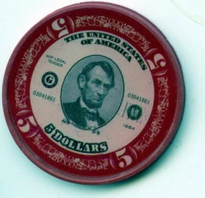 Sample Chips: American History 5.00 Red - Picture 1 of 2