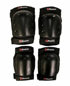 Razor Multi-Sport Youth Pro Pad Set (Elbow & Knee Pads) Black - Picture 1 of 2