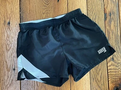 Girls Soffe Athletic Shorts Black White Sz M 8-10 Cheer Dance Tumble Volleyball  - Image 1 of 3