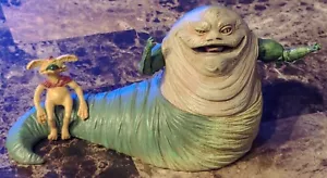 Jabba the Hutt & Salacious Crumb Figure Jabba's Palace Star Wars Clone Wars 2009 - Picture 1 of 9