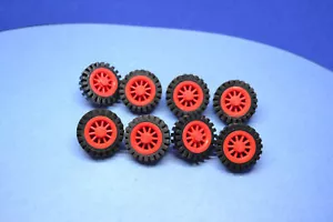 LEGO 8 x Rad Reifen Felge rot Red Wheel Spoked 2x2 with Stud bb0019c02 - Bild 1 von 3