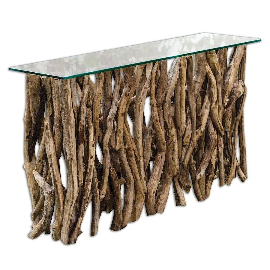 Uttermost Teak Wood Console - 25593 - Image 1 of 1
