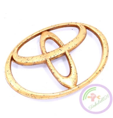 Toyota Camry 92-96 dorado cupé sedán tapa maletero trasero emblema T logotipo insignia OEM 93 94 Foto 1 de 2