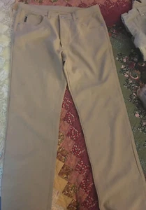 Pre Owned Iceberg Mens Beige Polyester Button Down Pants Size 36/34 - Picture 1 of 10