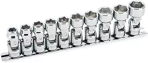 Universal Socket Set, Metric 10 Piece 3/8 Inch Drive 6 Point, Swivel Head, 360 D - Picture 1 of 6