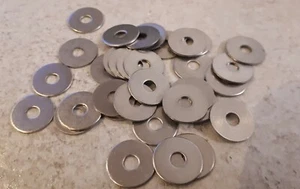 M4 M5 4mm 5mm Stainless Steel Penny Repair Washers - 15 / 20 mm OD - Packs - A2 - Picture 1 of 3