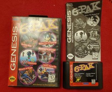 Genesis 6-Pak (Sega Genesis, 1995) "Complete" - Sonic Columns Streets Of Rage