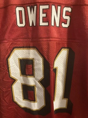 Vintage Reebok NFL San Francisco 49ers Terrell Owens 81 Jersey Mesh 2XL - Image 1 of 4
