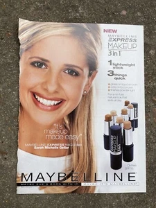 Sarah Michelle Gellar SMG Maybelline Anzeige Magazin Ausschnitte Poster - Bild 1 von 1