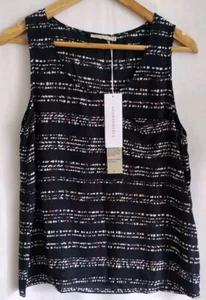 NEW Armedangels Medium Sleeveless Top With Pockets Abstract Pattern - Picture 1 of 9