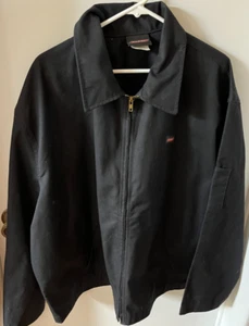 DICKIES BLACK Zippered JACKET Size 2XL VGC - Picture 1 of 4