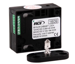 RCI 3510LM Electromechanical Cabinet Lock with Latch Monitoring Black Finish - Picture 1 of 2