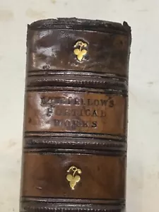 1859 Leather The Poetical Works Henry Wadsworth Longfellow A New CompleteEdition - Foto 1 di 21