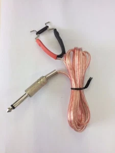 1 x 1.8m super LONG tattoo clip cord black sliver for tattoo power supply - Picture 1 of 3