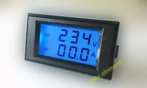 AC 300V 100A LCD Current Voltage Meter Alternator Inverter Car Boat Transformer - Picture 1 of 2