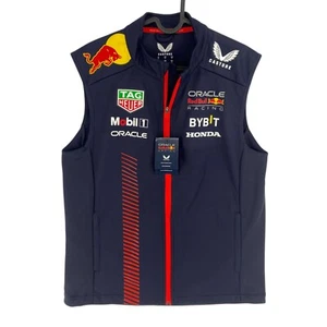 Red Bull Racing F1 Team Hybrid Gilet Unisex Navy Blue Size S - Picture 1 of 15