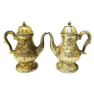 Tetera de colección plateada Continental New York salero y pimentero Japón - Imagen 1 de 10