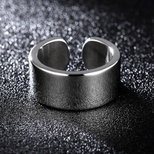 10mm Men's Women's Polished/Brushed Band Stainless Steel Silver Ring Size 6 7 8 - Picture 1 of 11