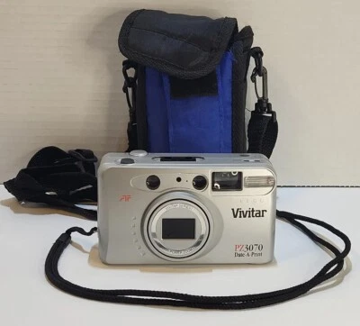 35mm VIVITAR Power Zoom Camera Original Box Manual PZ 3070 Date A Print Untested - Image 1 of 4