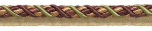 Plum Olive Beige 7/16" Decorative Lip Cord Plum Orchard [By The Yard] - Picture 1 of 1