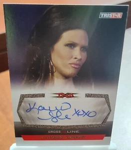 TNA Karen Angle 2008 Cross The Line Inscribed Autograph Card C-KA2 TriStar - Picture 1 of 2