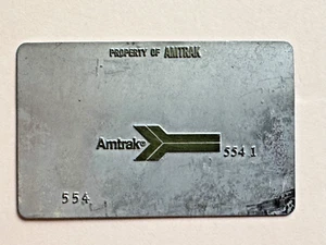 Vintage Amtrak Railroad Ticket Validation Plate- Great Collectible! - Picture 1 of 2