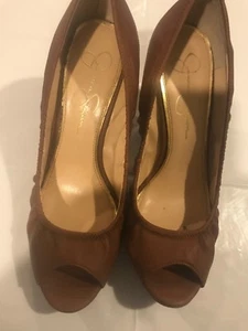 Jessica Simpson Wedge Open Toe Shoes - Size 9 1/2 M- Preowned - Picture 1 of 5