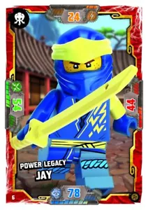 LEGO Ninjago Series 8 Trading Card #6 - Power Legacy Jay - Hero - Picture 1 of 1