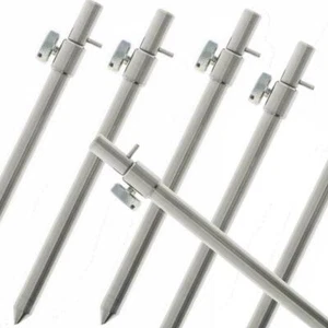 Bank Sticks Stainless Steel x4 30-50cm Standard Thread Banksticks for Rod Rest - Picture 1 of 1