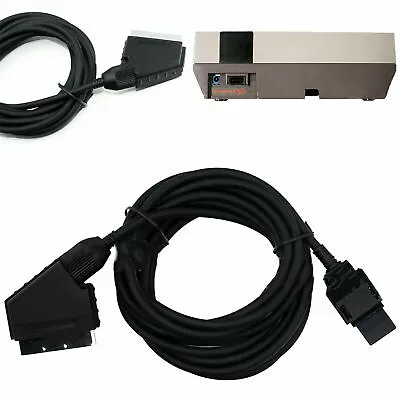 RGB AV Video 1.8m Scart Cable Adapter Connection for NES Games Console Machine - Image 1 of 4