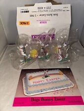 1997 Looney Tunes Bugs Bunny Easter 3 Decopac Cake Decorations & Directions