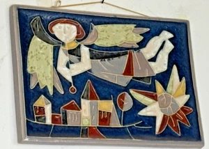 Weihnachten / Christmas Cloisonné Royal Delft Fliese 1962 - Bild 1 von 1