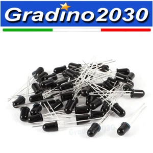 10 pezzi - Led Diodi IR 3mm 940nm Ricevitore Infrarossi - Foto 1 di 1