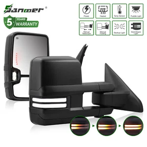 2X Power Heated Tow Mirrors Switchback for 09-18 Dodge Ram 1500/10-18 2500 3500 - Picture 1 of 9