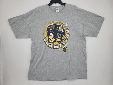 Boston Bruins Men's Vintage Helmet Logo 2011 Stanley Cup Champions - Size XL Cover